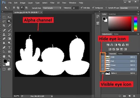 photoshop remove alpha channel